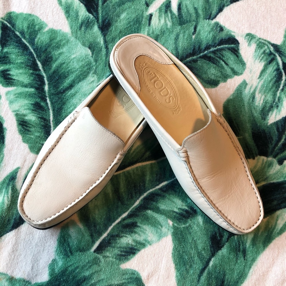 Tod’s white leather mules ✨ perfect condition ✨